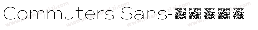 Commuters Sans字体转换